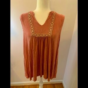 Altar’d state burnt orange tunic, size M